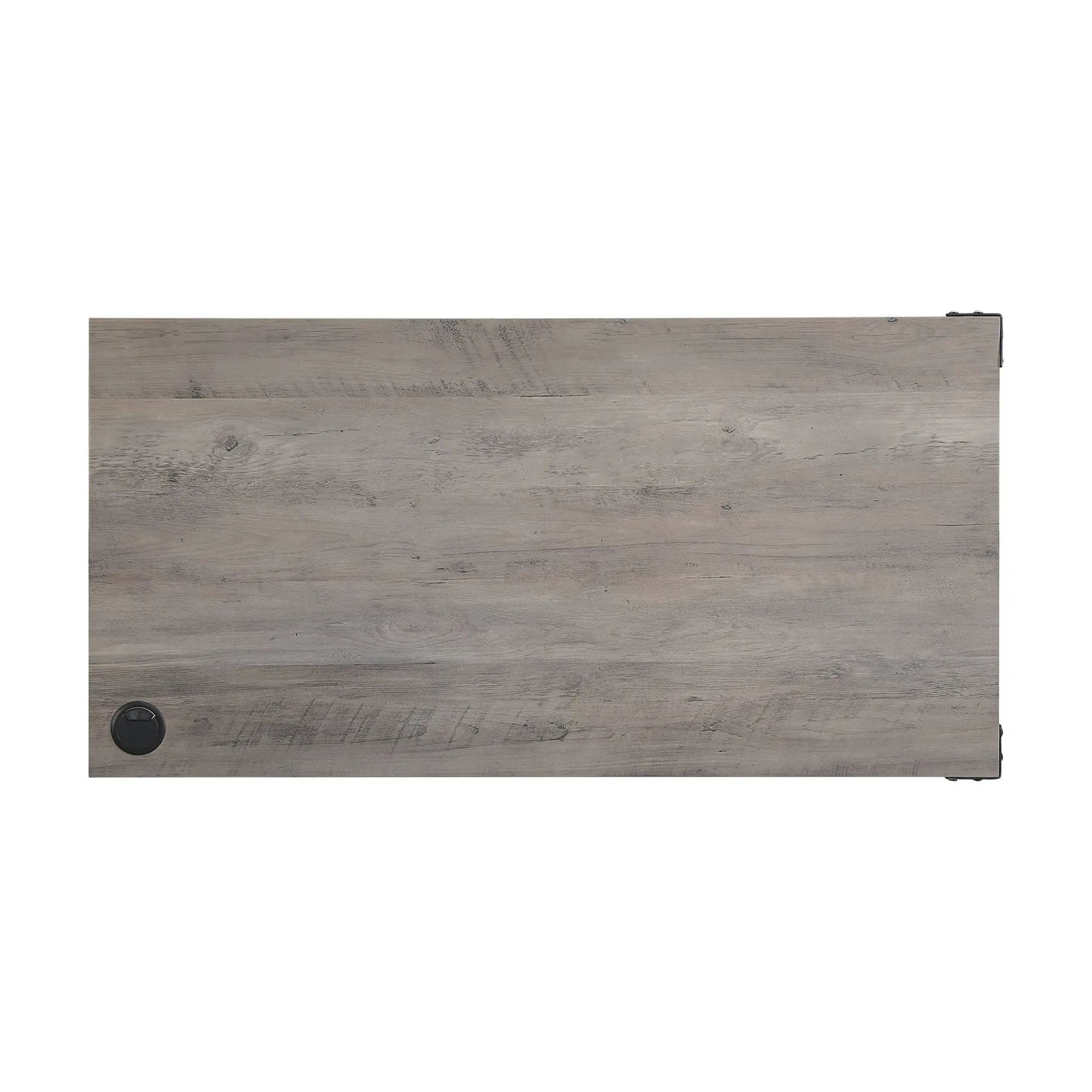 Zakwani wooden writing desk top view with gray-washed plank texture, Unique Piece Furniture on Tampa Home & Garden Store