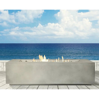 Lightweight Propane/Natural Gas Fire Pit Table, gray metal finish by Unique Piece Furniture on Tampa Home & Garden Store