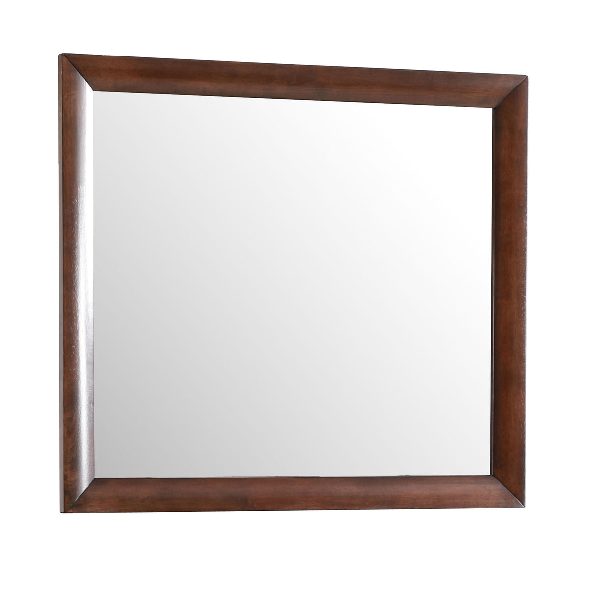 Marilla Mirror by HouseOfZazla with dark brown wood frame and low distortion glass, wall mirror on Tampa Home & Garden Store