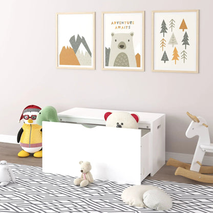 Toy Storage Organizer Rolling Drawer Chest White