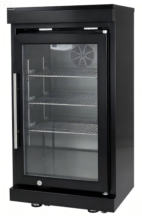 Black Single Door Fridge for Outdoor Kitchen