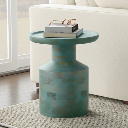 Haynes Handcrafted Wooden Accent Side Table