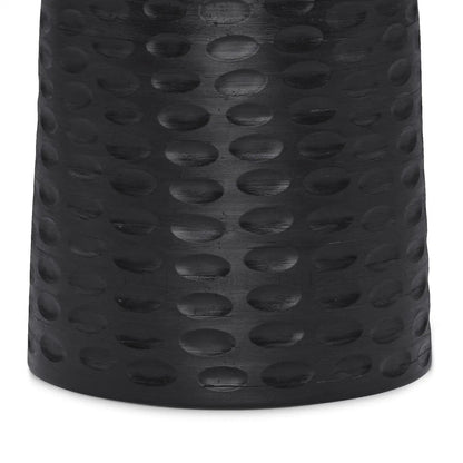 Boyd Handcrafted Accent Table black surface with raised circular dot pattern on Tampa Home & Garden Store
