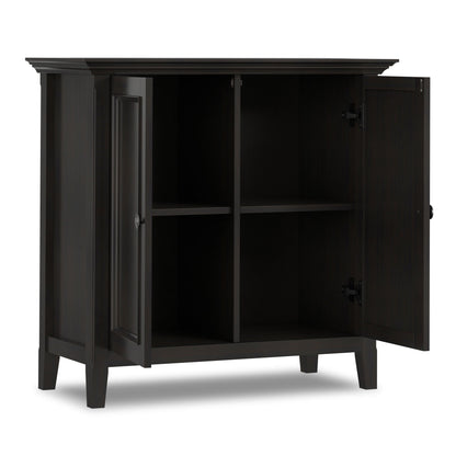 Amherst 2-Door Storage Cabinet with Adjustable Shelving in dark brown by HouseOfZazla on Tampa Home & Garden Store