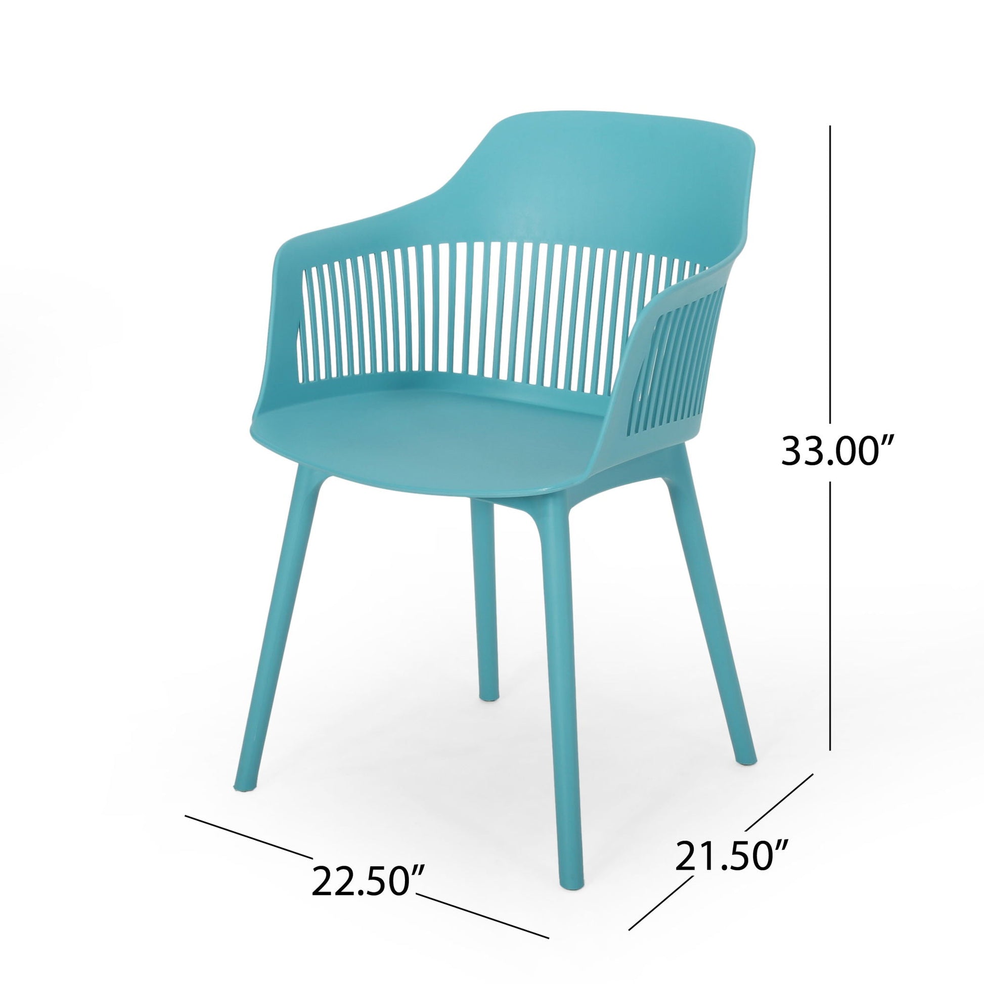 Dahlia chair set of 2 outdoor turquoise chairs by HouseOfZazla on Tampa Home & Garden Store