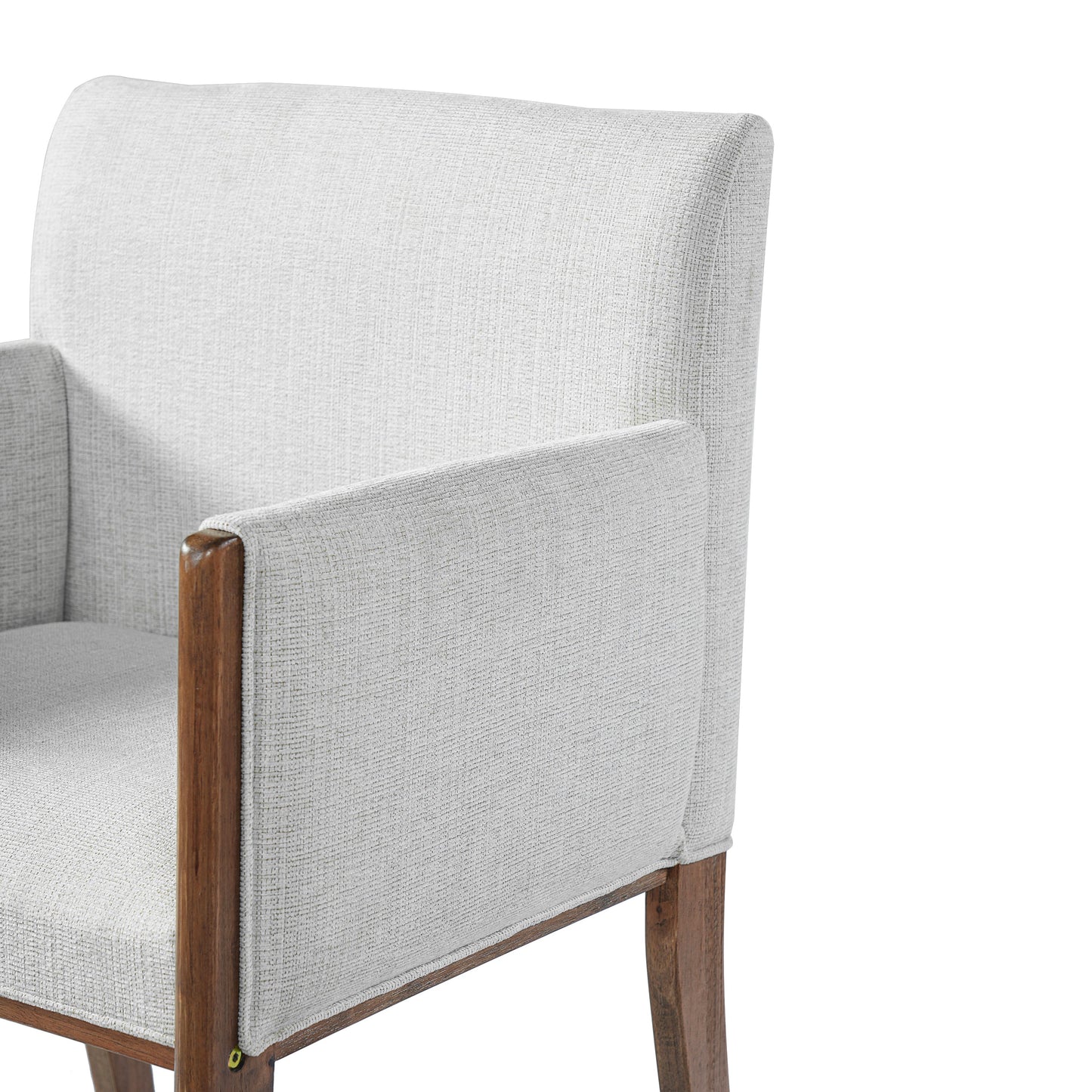24 Inch Beige Counter Stools With Arms Set of Two