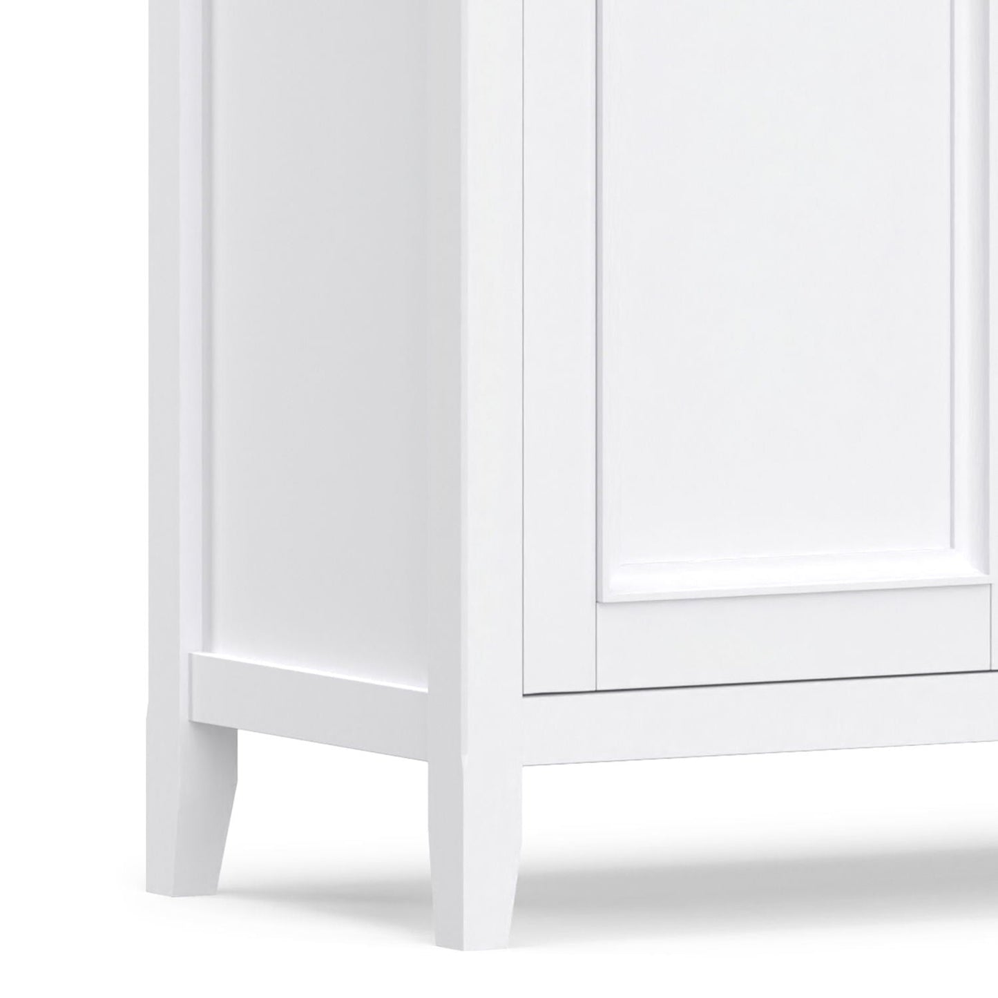 Amherst 4-Door Storage Cabinet white finish with paneled doors, accent cabinet on Tampa Home & Garden Store