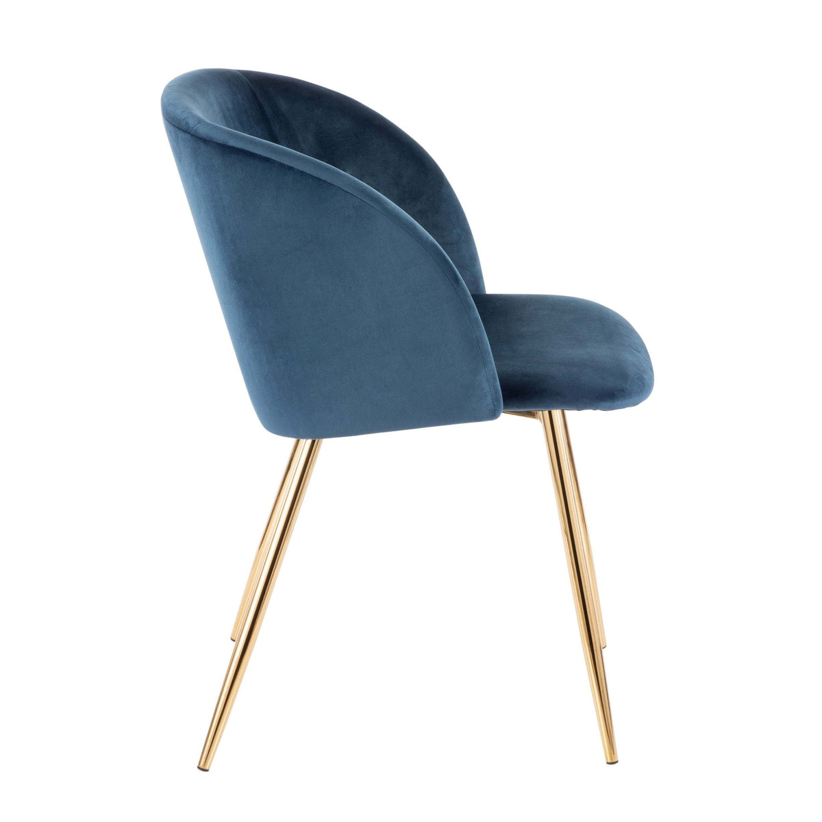 HouseOfZazla blue velvet padded chair with curved back gold legs kids chair set Tampa Store on Tampa Home & Garden Store