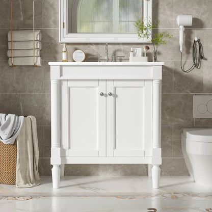 Bathroom Vanity Cabinet With Sink and Soft Close