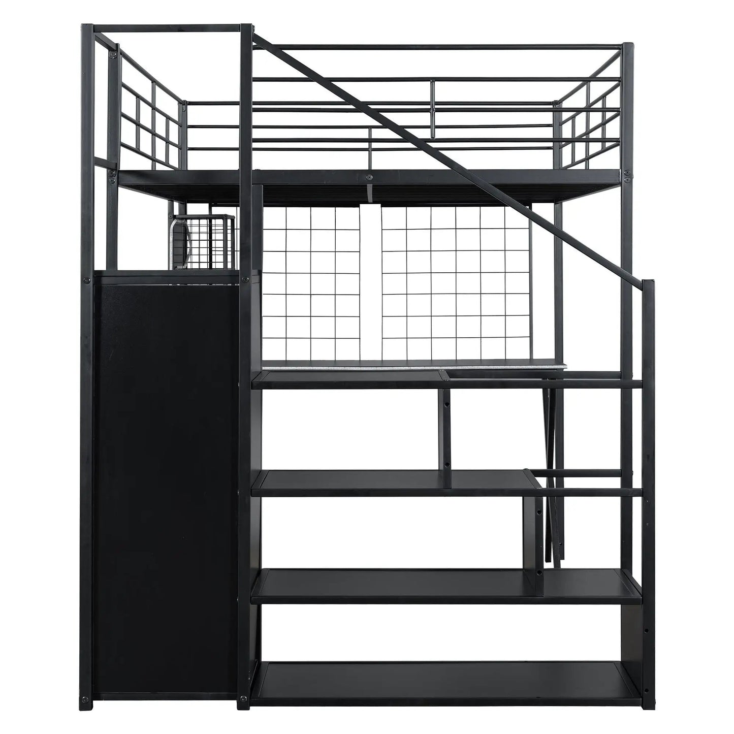 Loft Bed With Built In Workstation and Wardrobe