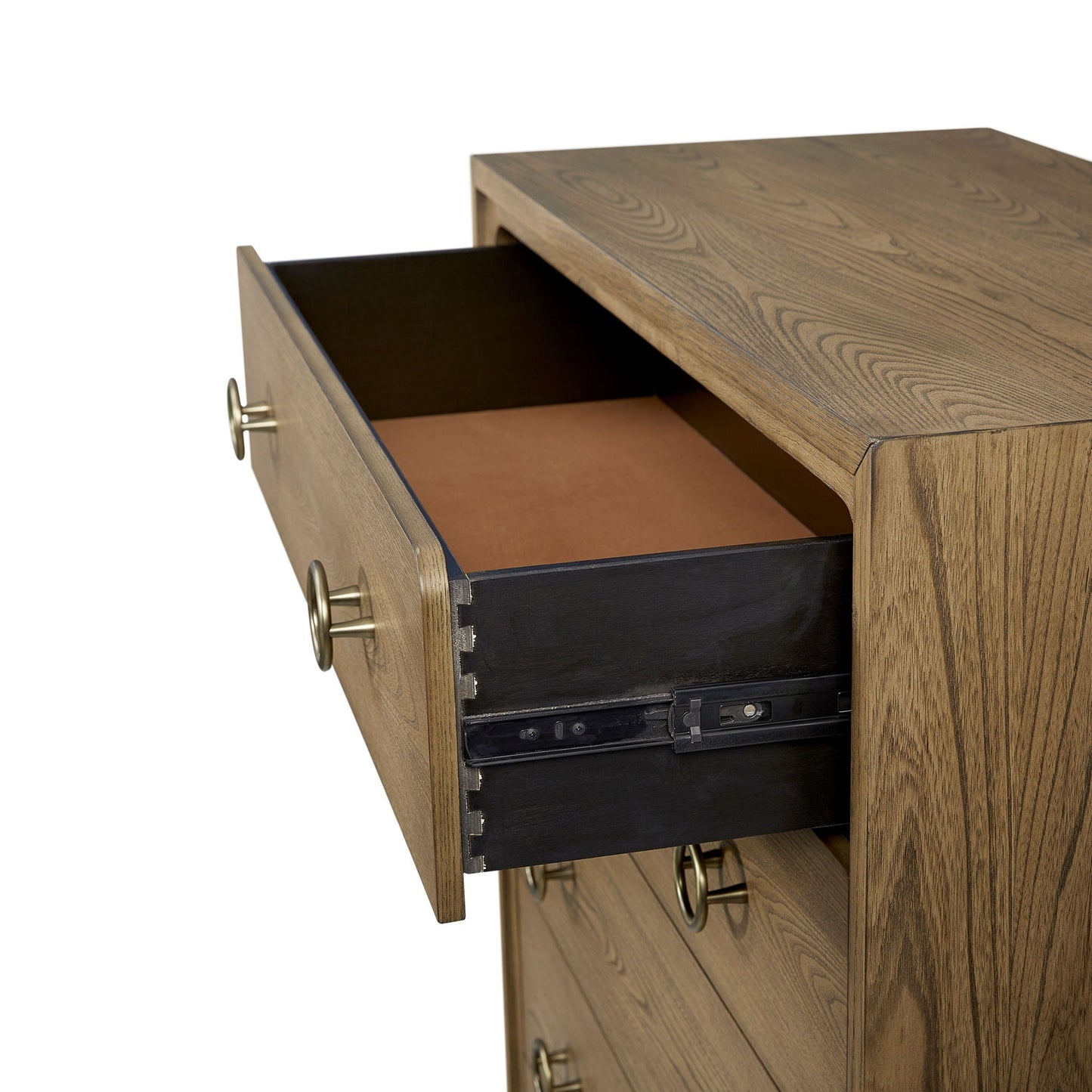 5 Drawer Chest With Solid Wood Elm Veneers