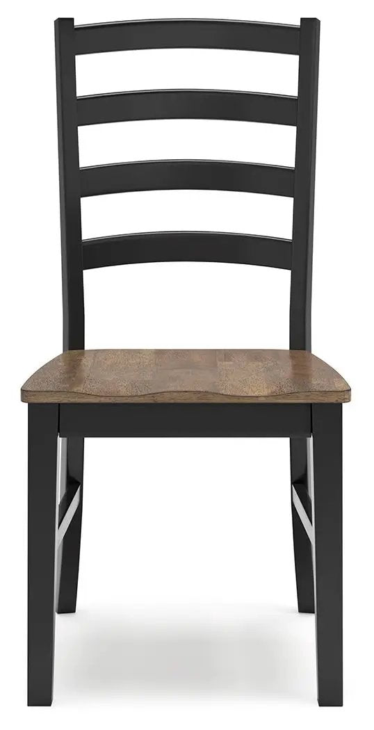 Wildenauer Side Chair Set of 2 Brown Black