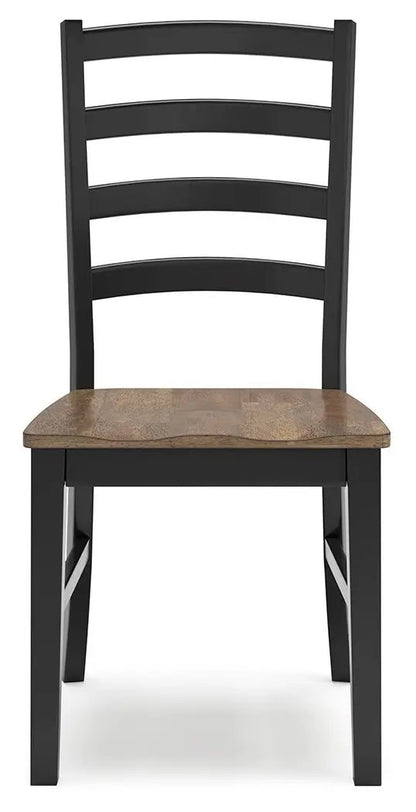 Wildenauer Side Chair Set of 2 Brown Black