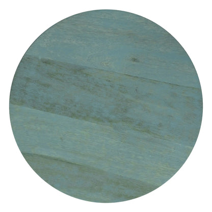 Robbie Handcrafted Accent Table surface in distressed teal wood by Unique Piece Furniture on Tampa Home & Garden Store