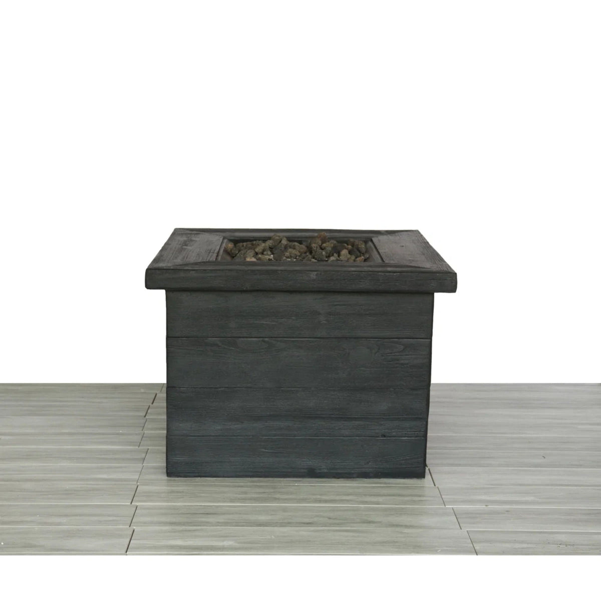 Fiber Reinforced Fire Pit Table charcoal with 40,000 BTU output and lava rocks by HouseOfZazla on Tampa Home & Garden Store