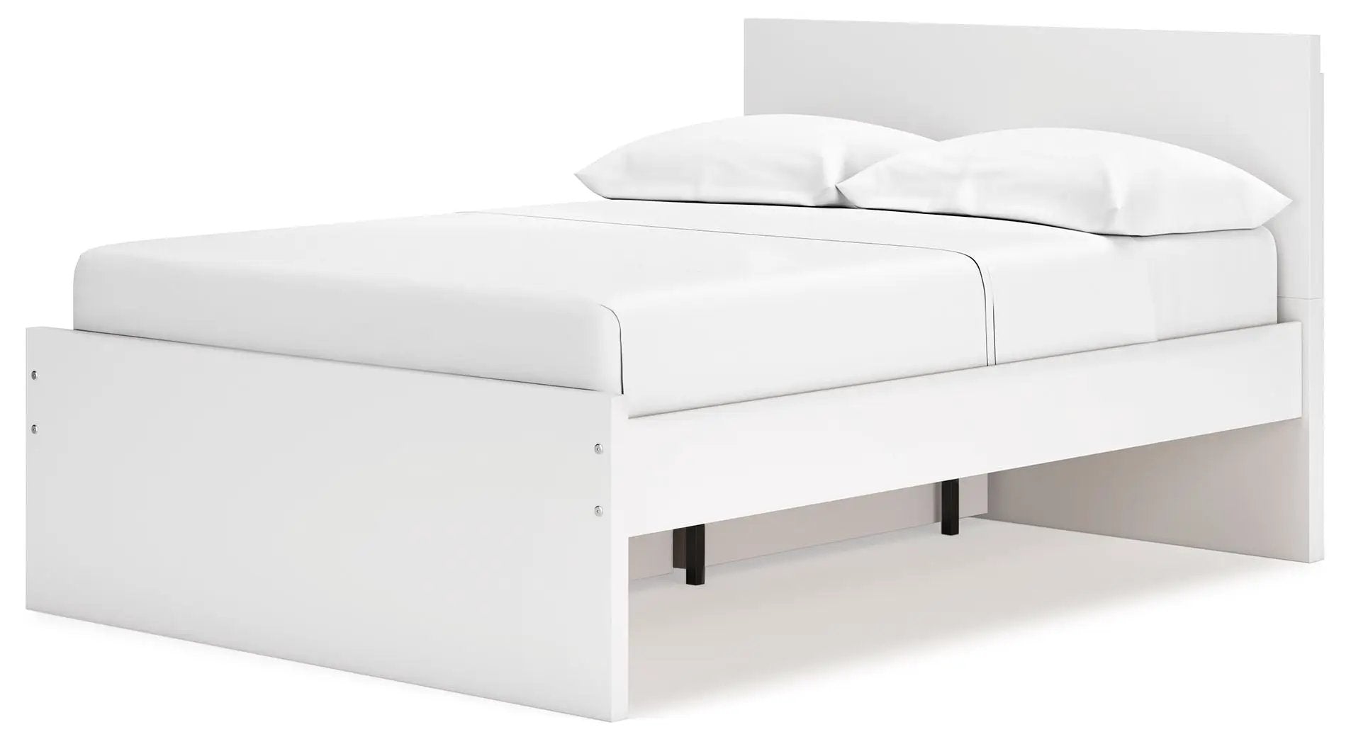 Onita Panel Platform Bed, white finish on Tampa Home & Garden Store
