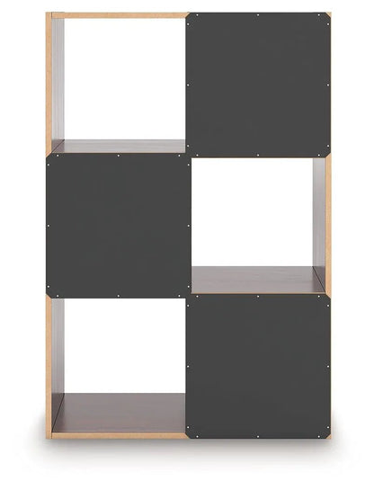 Glosmount cube organizer by Unique Piece Furniture; black panel fronts with wood frame on Tampa Home & Garden Store