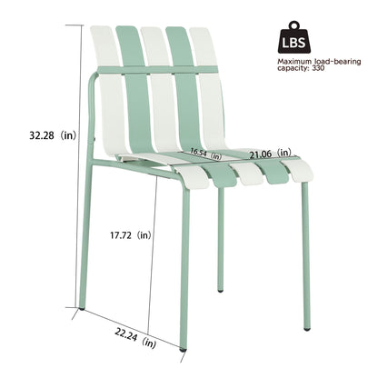 4 Piece Set Of Modern Color Block Designed Single Chairs mint and white kids chair set on Tampa Home & Garden Store