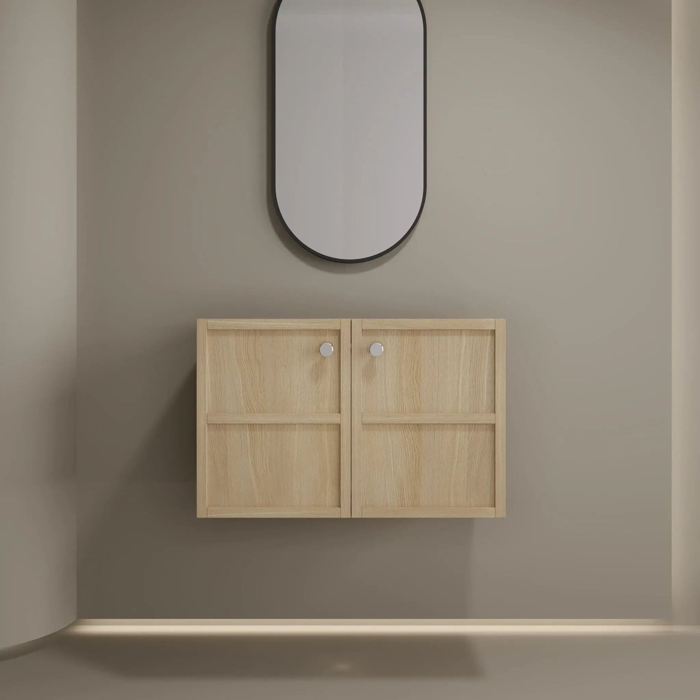 Modern Mounted Vanity With Soft Closing Doors