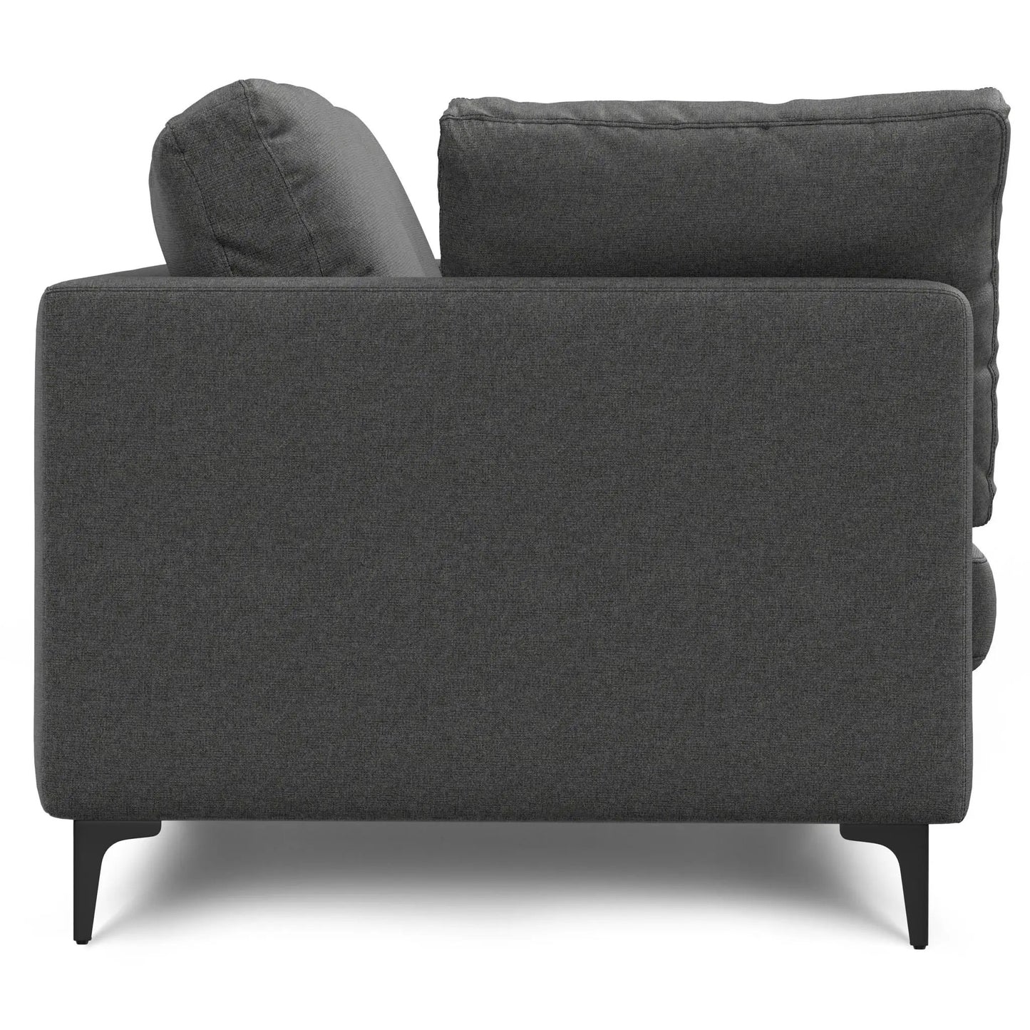 Ava mid century upholstered stationary sofa in dark gray fabric by Unique Piece Furniture on Tampa Home & Garden Store
