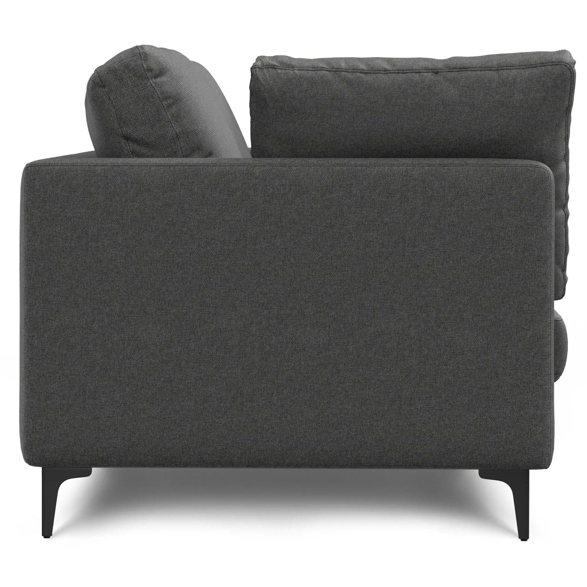 Ava mid century upholstered stationary sofa in dark gray fabric by Unique Piece Furniture on Tampa Home & Garden Store