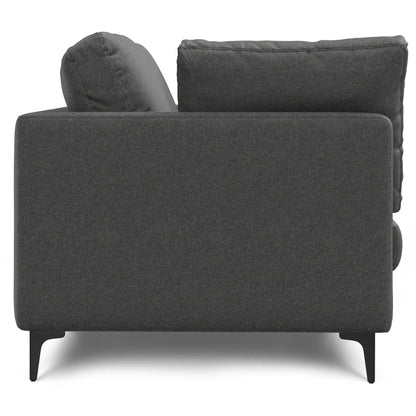 Ava mid century upholstered stationary sofa in dark gray fabric by Unique Piece Furniture on Tampa Home & Garden Store