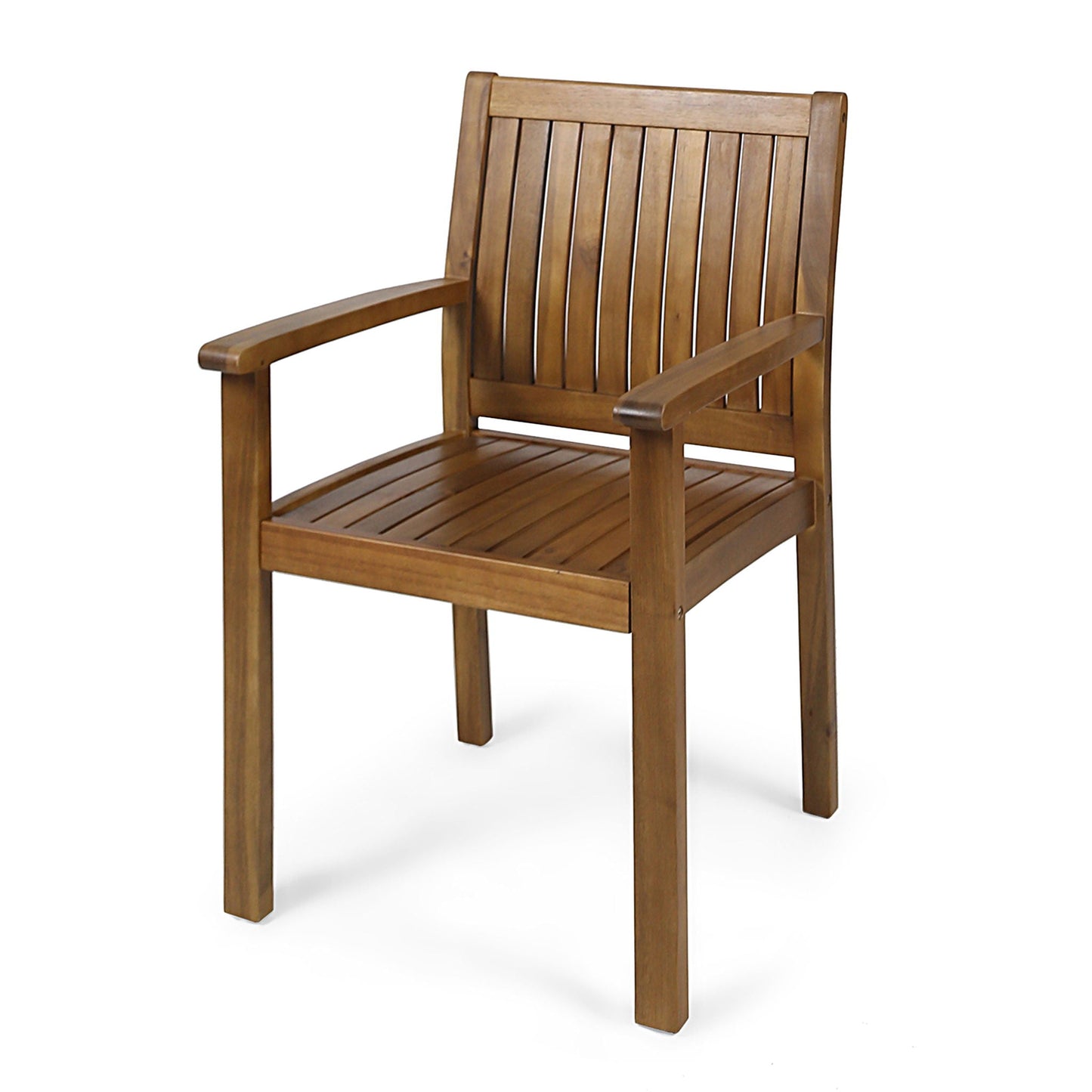 the Acacia Outdoor Dining Chairs and Slat Panels