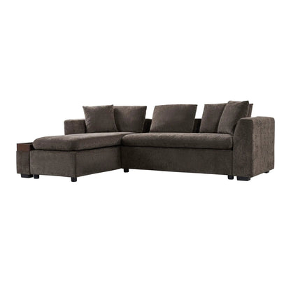 Modern L Shaped Sectional Sofa with Storage