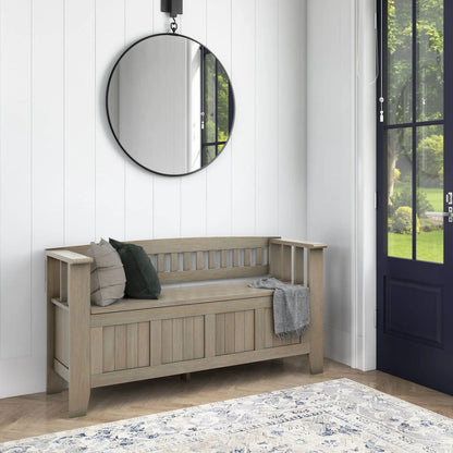 Acadian Entryway Storage Bench with Lift Lid