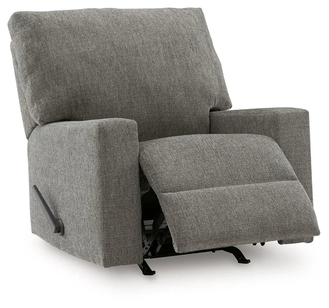 Rocker recliner Clarington Greystone in gray fabric by Unique Piece Furniture on Tampa Home & Garden Store