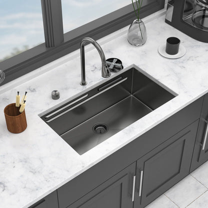 Undermount Workstation Sink and Faucet Set