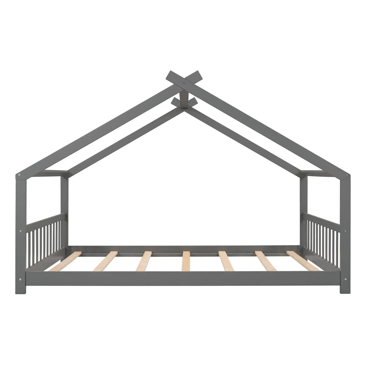 Playhouse Design Bed with Cozy Roof for Kids
