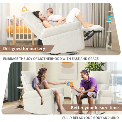 270 Degree Power Swivel Rocker Recliner With USB