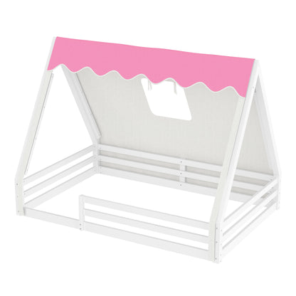 Youth House Floor Bed With Tent Light And Frame