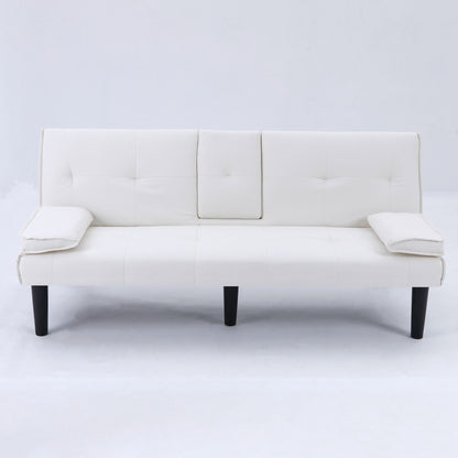 Compact Foldable Sofa Bed and Cup Holder
