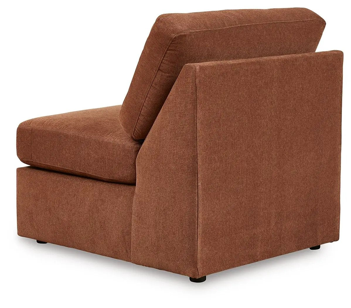 Modmax Sectional in spice fabric, brown-orange upholstery, stationary by Unique Piece Furniture on Tampa Home & Garden Store