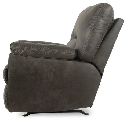 Tambo Rocker Recliner brown faux leather with padded arms by Unique Piece Furniture on Tampa Home & Garden Store