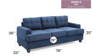 Sandridge Micro Suede Sofa for Apartment and Home