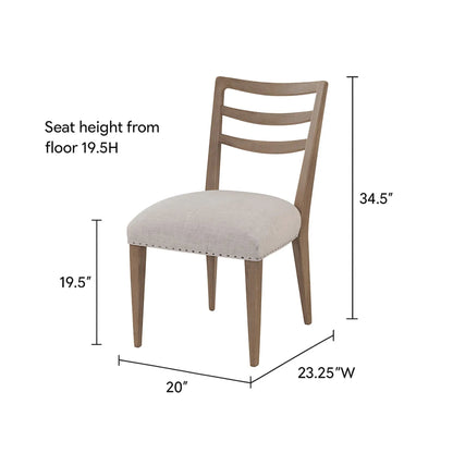 Ladderback Dining Chair Set of Ocean Color Finish