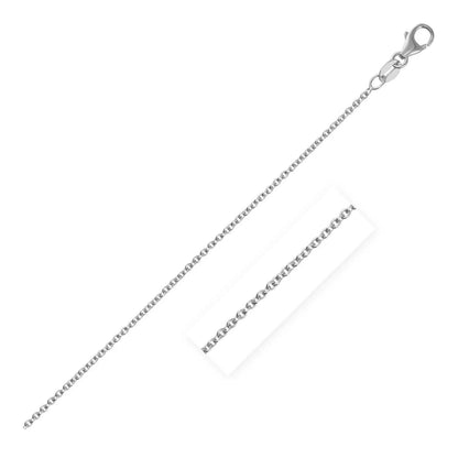 14k white gold round cable link chain necklace 1.9mm width with lobster clasp by Bids.com on Tampa Home & Garden Store