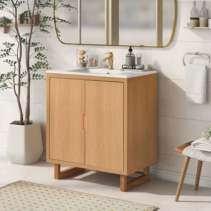 Bathroom Vanity Set With Sink and Storage Cabinet