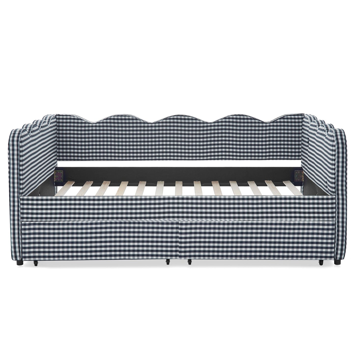 Gingham Daybed With Usb Port And The Wave Shape