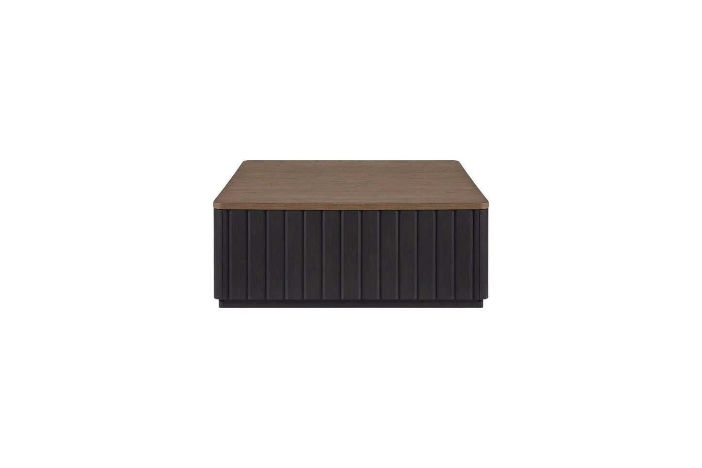 Channel Cocktail Table with Casters Black