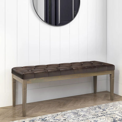 Waverly Upholstered Tufted Ottoman Bench