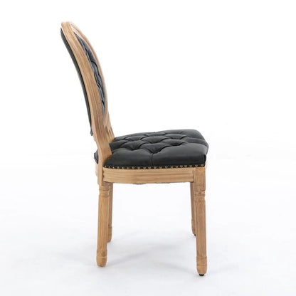 French Style Solid Wood Dining Chair Nailhead