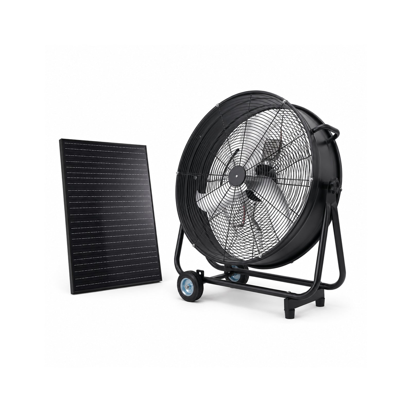 30in wheeled solar fan with 140W adjustable monocrystalline panel by HouseOfZazla on Tampa Home & Garden Store