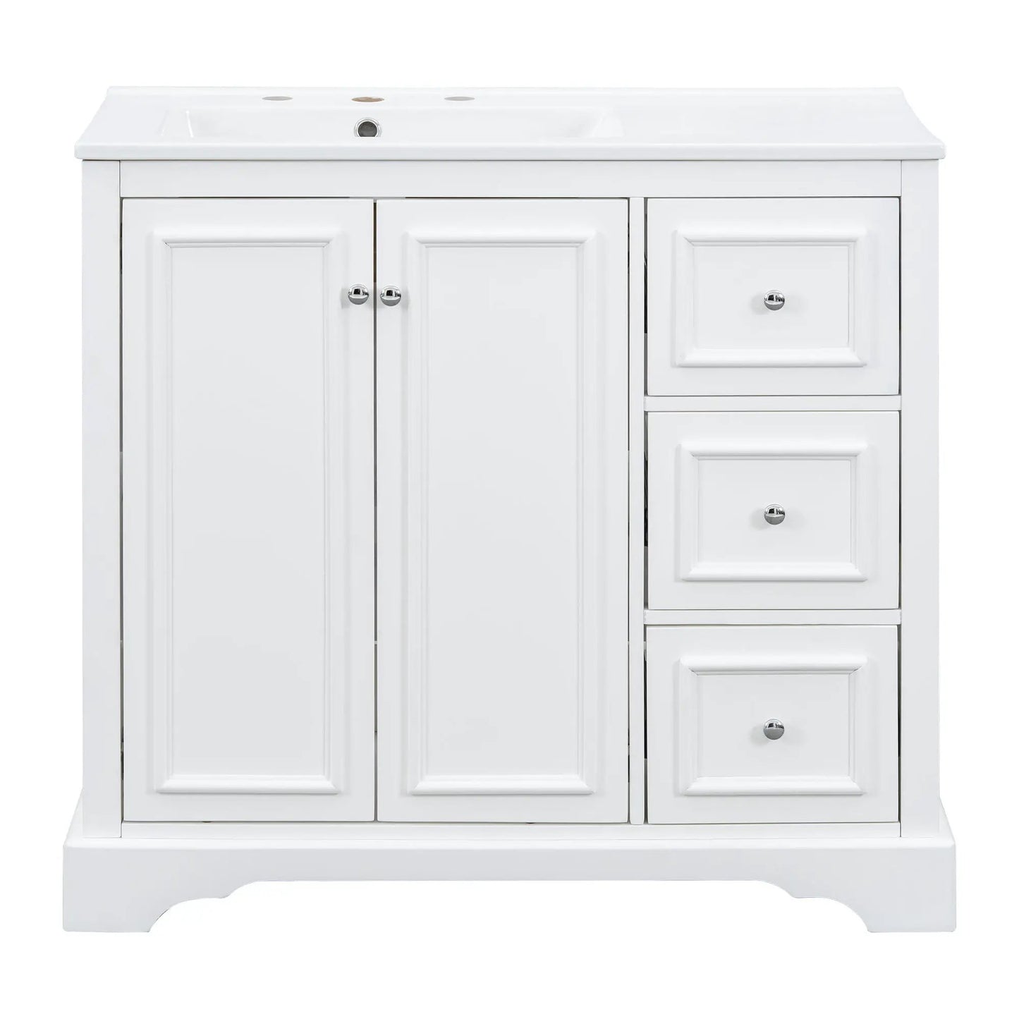 Bathroom Vanity with Sink and Soft-Close Doors