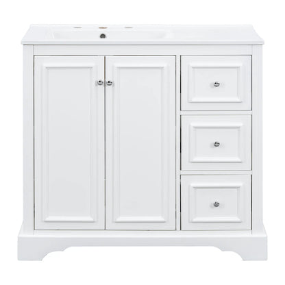 Bathroom Vanity with Sink and Soft-Close Doors