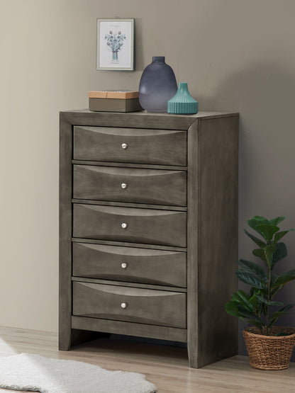 Accent Chest with Molded Resin Drawers, dark gray finish by HouseOfZazla, 7-drawer chest on Tampa Home & Garden Store