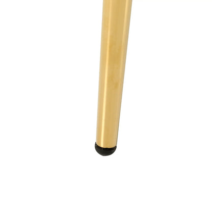 Modern dining chair leg in gold finish with black rubber foot cap by Unique Piece Furniture on Tampa Home & Garden Store